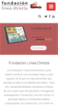 Mobile Screenshot of fundacionlineadirecta.org