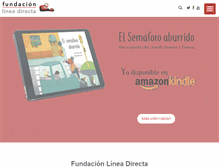 Tablet Screenshot of fundacionlineadirecta.org